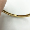 Vintage Gold Plate Etched Bangle Bracelet