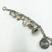 Vintage Sterling Silver Charm Bracelet W/ 1905 Luis & Clark Expo Gold Coin