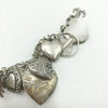 Vintage Puffy Heart Locket Charm Bracelet