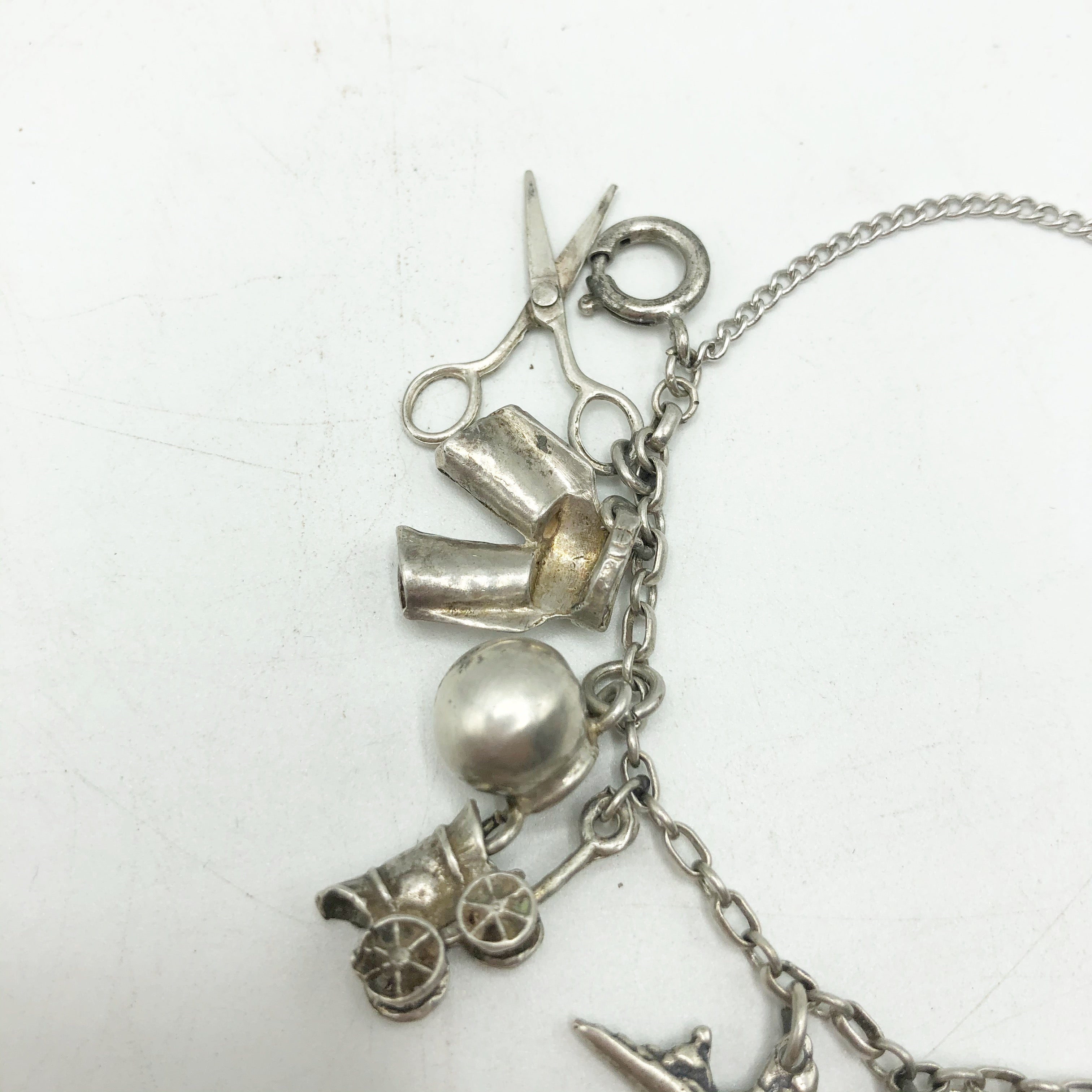 Vintage Sterling Silver Charm Bracelet – Long Beach Antique Mall