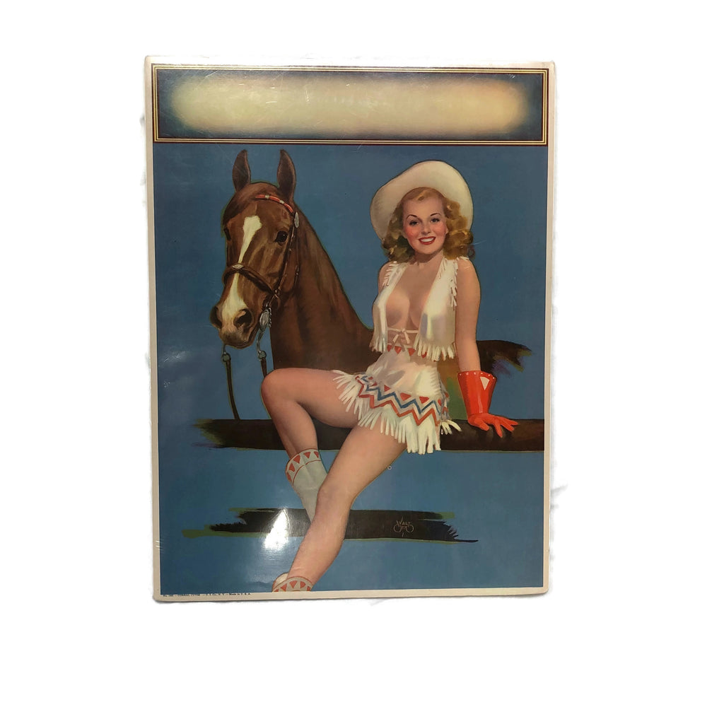 Vintage Pin Up Girl Poster