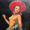 Vintage Nude Pin Up Girl Poster