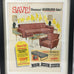 Framed Vintage Simmons Mid Century Modern Furniture Advertisement