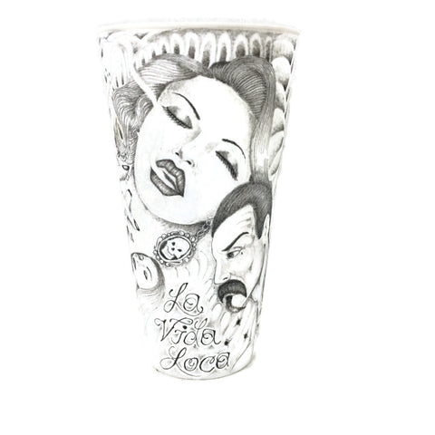 Iron Wood Prison So. Siders La Vida Loca Cup Prison Art Tattoo Art