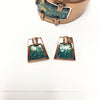 Vintage Matisse Copper Enamel Bracelet & Earring Set