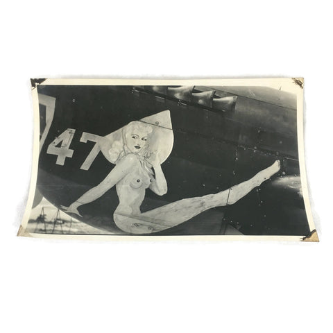 Vintage Original WW2 Warplane Nose Art Photo