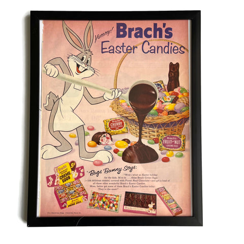 Framed Original Brach's Easter Cany Advertisement
