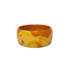 Vintage Large Bakelite Two Tone Marbled Bracelet
