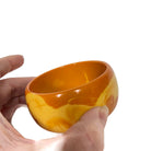 Vintage Large Bakelite Two Tone Marbled Bracelet