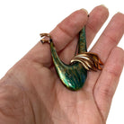 Vintage Mid Century Matisse Enameled Abstract Bird Brooch