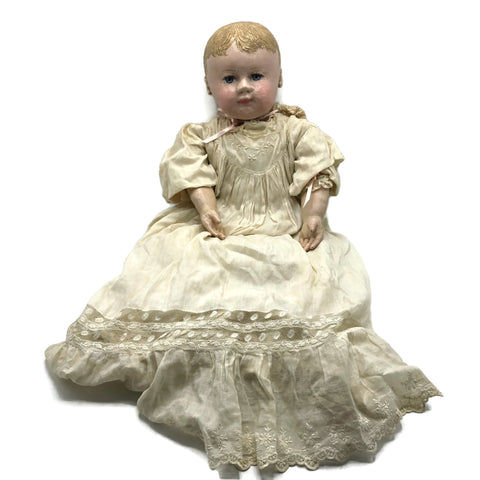 Antique Martha Chase Type Oil Cloth baby Doll