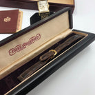 Vintage Working 14K Gold Jules Jurgensen Wristwatch W/ Original Box & Band