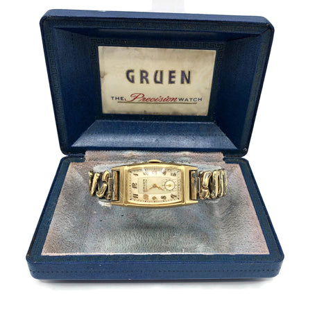 Vintage Gruen Curvex Precision Gold Filled Men's Wristwatch