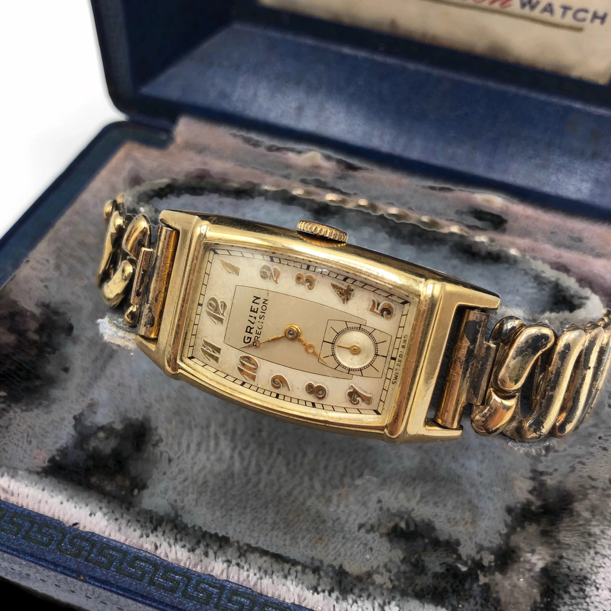 Vintage Gruen Curvex Precision Gold Filled Men's Wristwatch