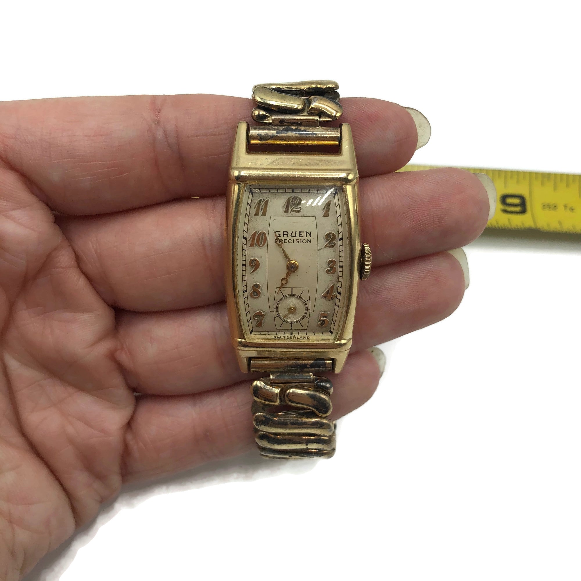 Vintage Gruen Curvex Precision Gold Filled Men's Wristwatch