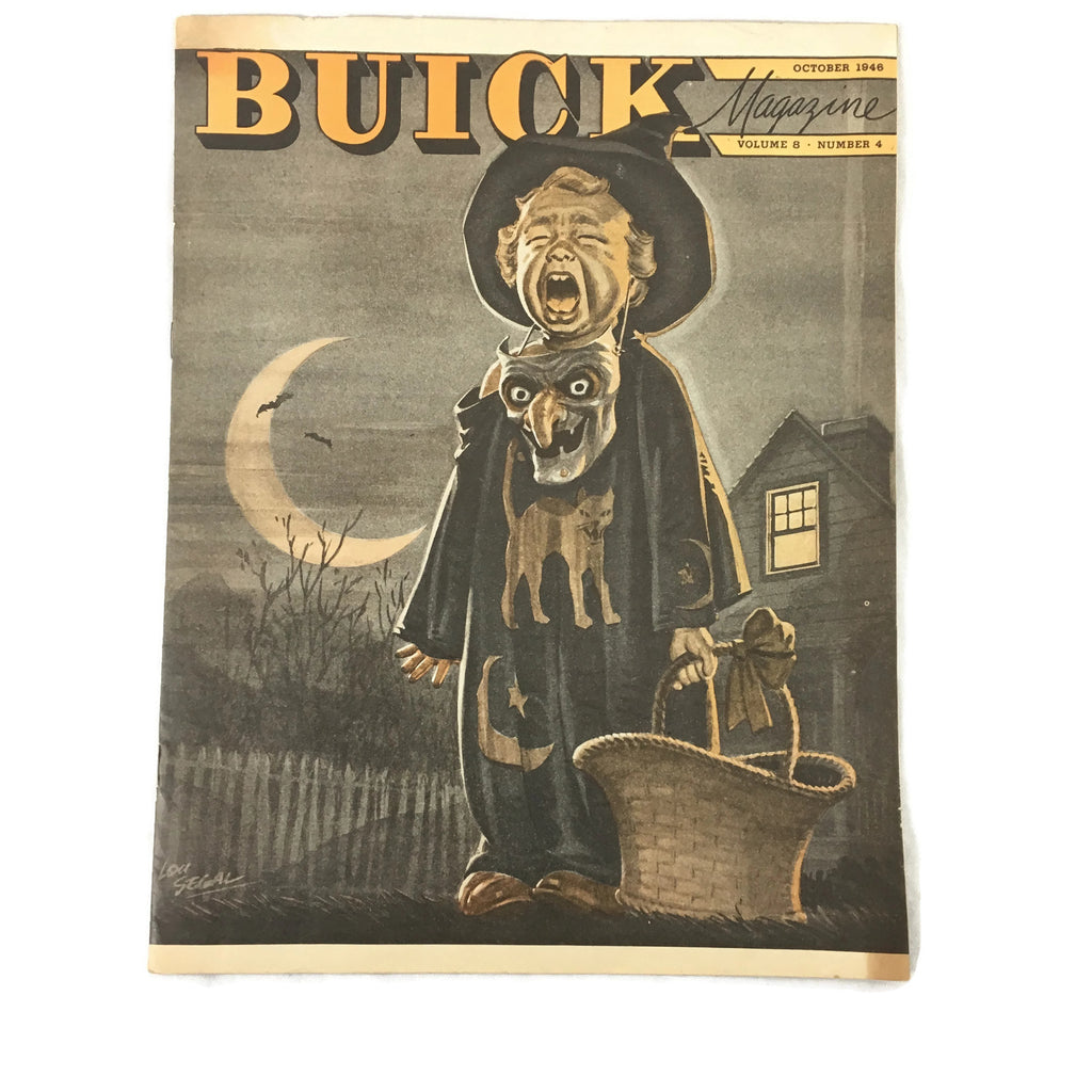 Vintage 1946 October Halloween Buick Magazine
