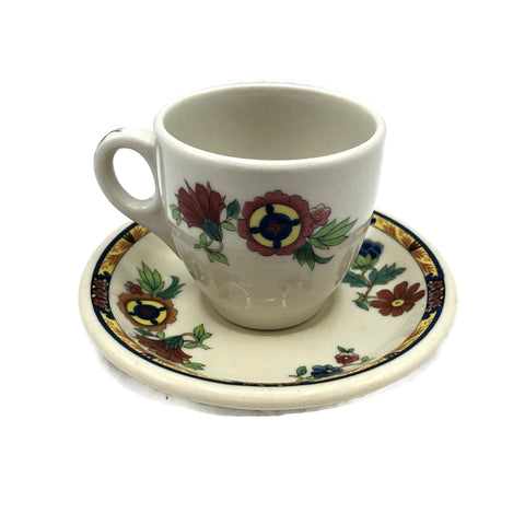 Vintage Ambassador Hotel Demitasse Cup & Saucer Restaurant Ware