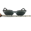 Vintage Riviera Cat Eye Black & Grey Tone Sunglasses