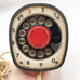 Vintage Circa 1960 EricoFon Telephone Red (Orange) 