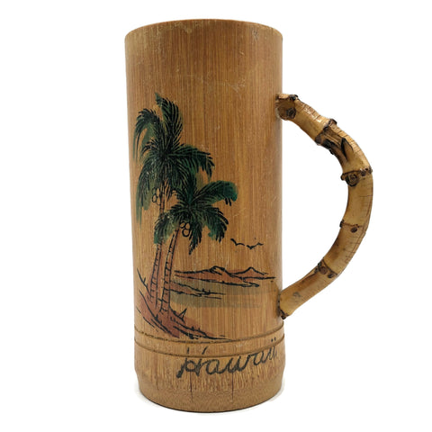 Vintage Bambo Painted Hawaii Mug