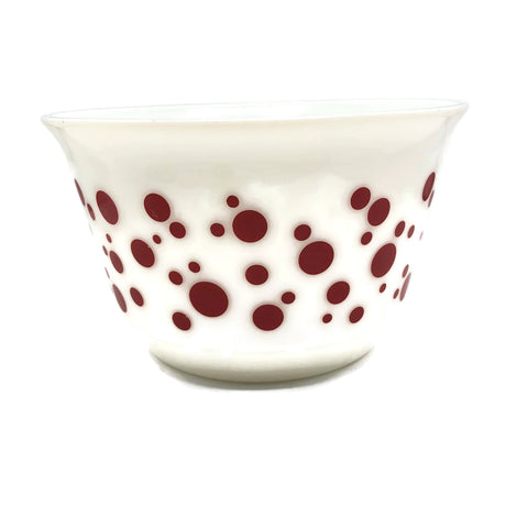 Vintage Hazel Atlas Polka Dot Punch Bowl