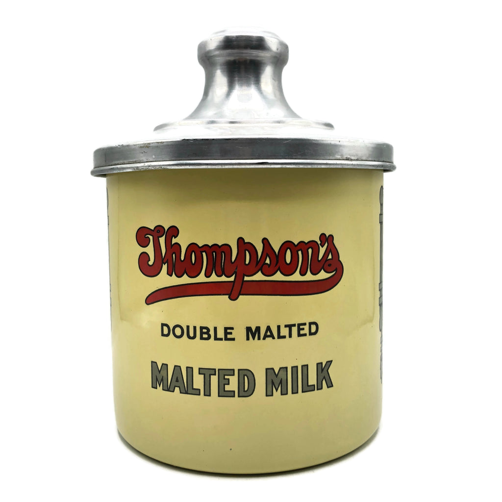 Vintage Thompson's Double Malted Milk Can