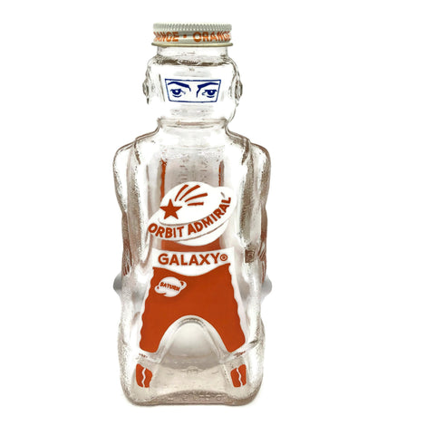 Vintage Galaxy Orbit Admiral Orange Syrup Glass Bottle