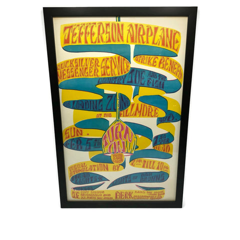 Original Vintage 1966 Blind Weed Press Jefferson Airplanes Poster