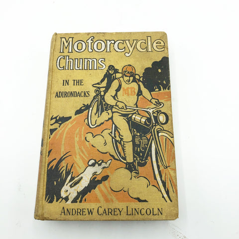 Antique 1913 Motorcycle Chums Book