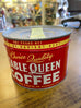 Vintage N.O.S. 1930's Table Queen Coffee Can W/ Key Full