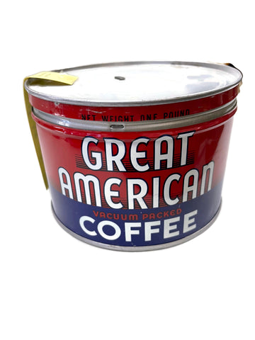 Vintage Great American Coffee 1lb Coffee Can