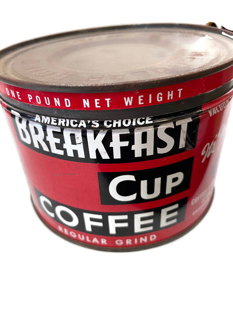 Vintage Breakfast Cup Coffee 1lb Coffee Can