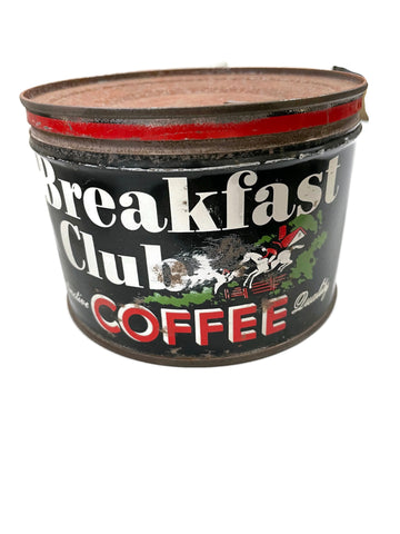 Vintage Breakfast Club Coffee Can