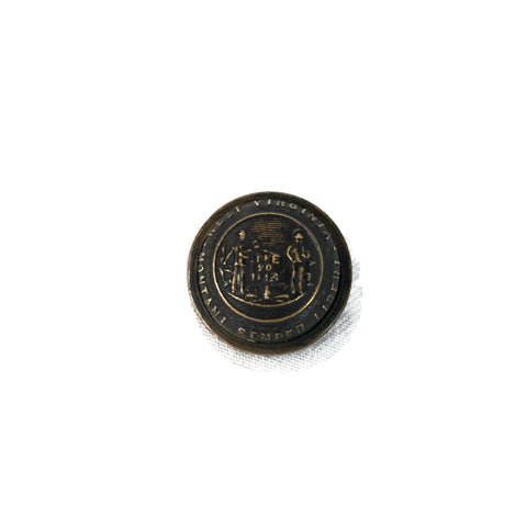 Antique 1896 West Virginia Post Civil War Button