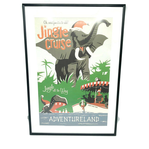 Newly Vintage Professionally Framed Disneyland Print Jungle Cruise