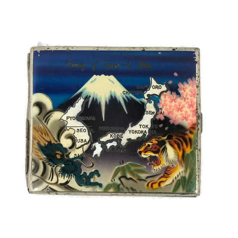 Vintage 1950’s painted Japan Cigarette Case