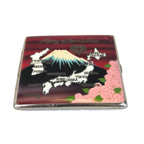 Vintage 1950’s Red painted Japan Cigarette Case