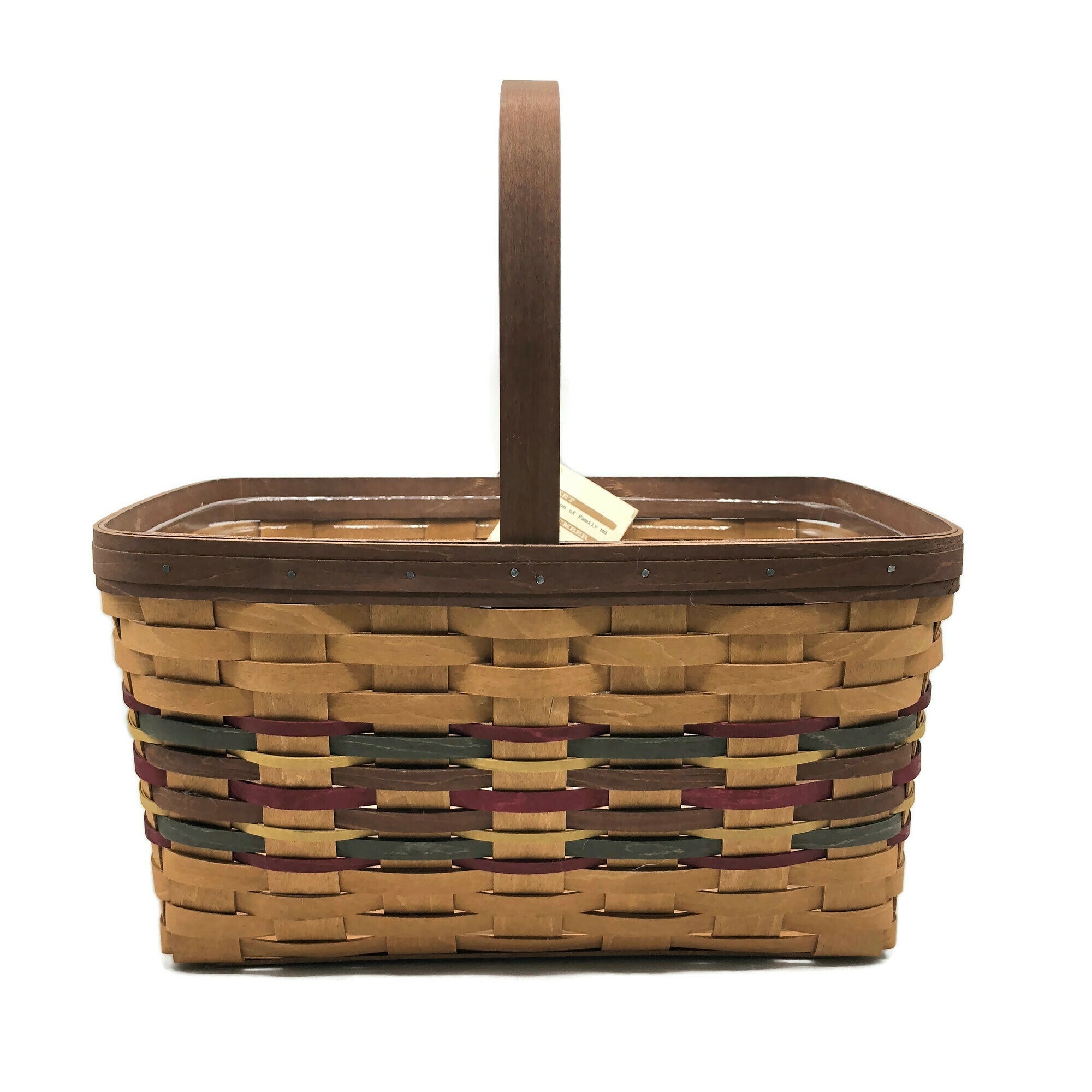  Multi Color Hand Woven Longaberger Celebration of Family Basket