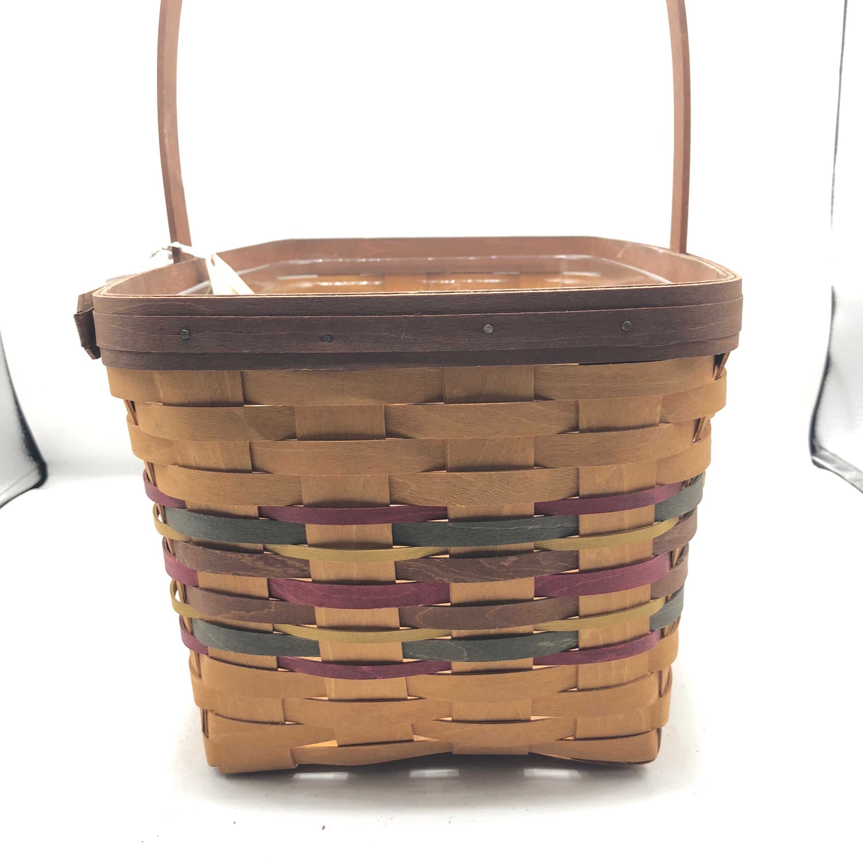  Multi Color Hand Woven Longaberger Celebration of Family Basket