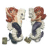 Vintage Set of 2 Lefton Merika Designed Mermaid Wall Plaques