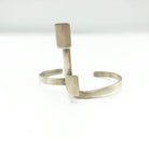  Vintage Sterling Silver Modernist Cuff Bracelet