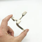  Vintage Sterling Silver Modernist Cuff Bracelet