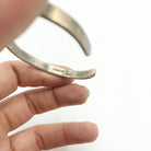  Vintage Sterling Silver Modernist Cuff Bracelet