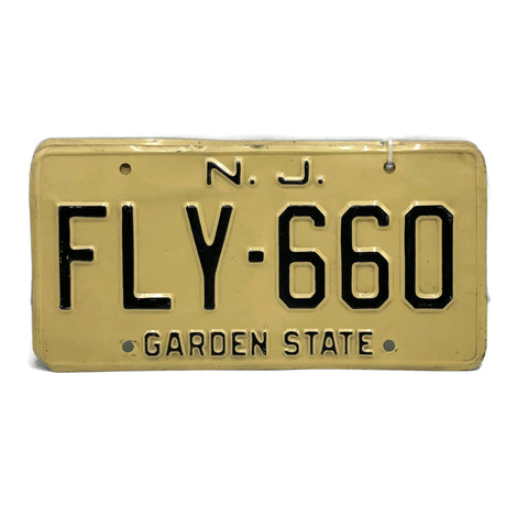 Pair Of Vintage New Jersey License Plates