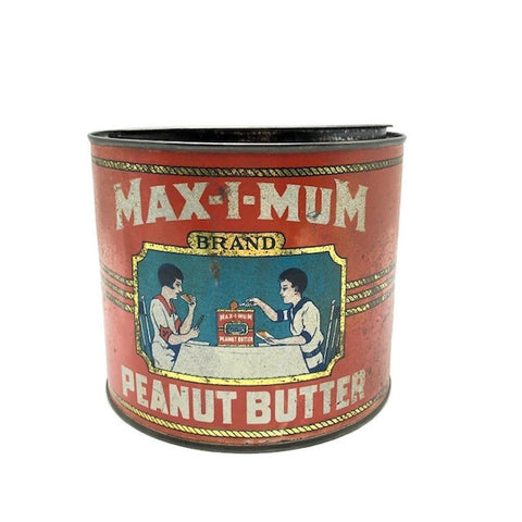 Vintage Antique Advertising Maximum General Foods Tin Litho Pail Tin