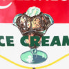 Vintage Original Porcelain Carnation’s Ice Cream Sign