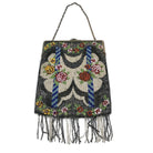 Antique Floral Victorian Beaded Purse