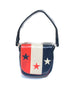 Red, White, & Blue Leather Purse