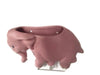 Vintage Ceramic Pink Elephant Set Wall Pocket and Plaques Decor