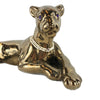 Vintage 1960’s Gold Tone Ceramic Reclining Panther Figurine